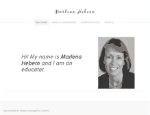 Tablet Screenshot of marlenahebern.com